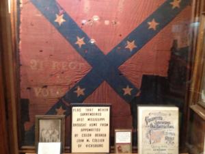 Battleflag of the 21st Mississippi Infantry, in the collections of the Old Court House Museum, Vicksburg, Mississippi