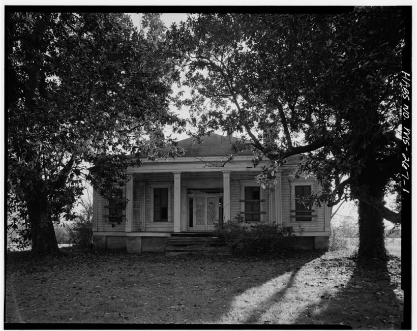 1985 photo of the Coker House on the Champion Hill battlefield - Library of Congress
