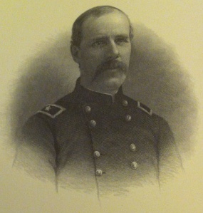 During the fight at Dillon's, Major Edward F. Winslow narrowly escaped serious injury when his horse was hit and fell on top of him. - THE STORY OF A CAVALRY REGIMENT