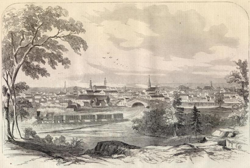 Illustration of Petersburg, Virginia, from Harper's Weekly, December 13, 1862