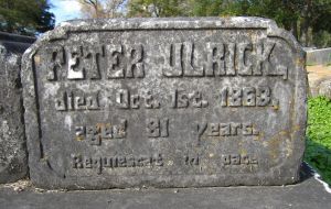 Gravestone of Peter Ulrick in Catholic Cemetery at Mobile - findagrave.com